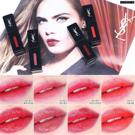 ysl glossy lip stain swatches|YSL vinyl cream lip stain.